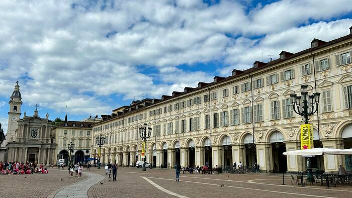 Isabelle und Erich in Turin