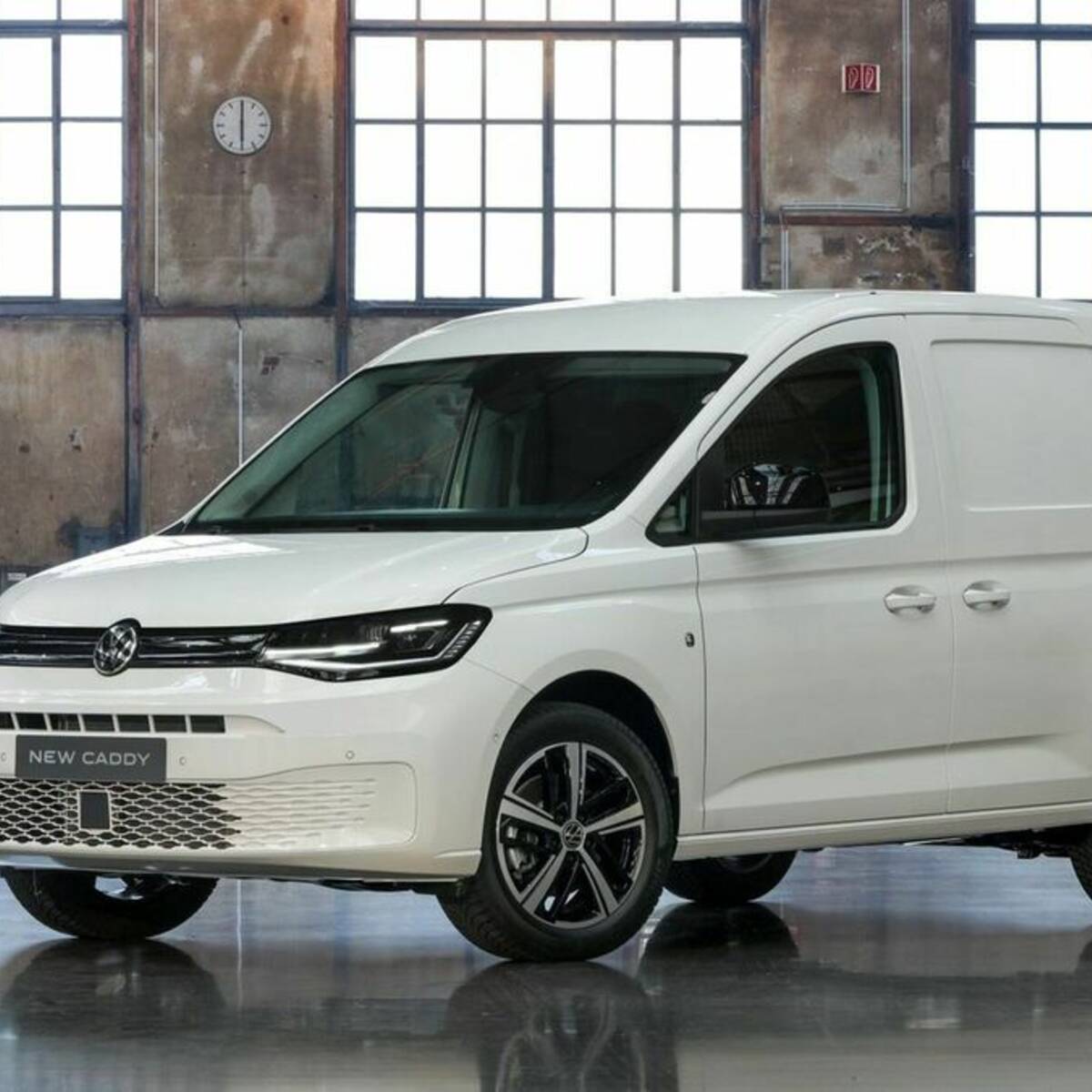 Der neue VW-Caddy in der Cargo-Ausführung: Die neue Frontgestaltung bezeichnet der Hersteller als dynamischer